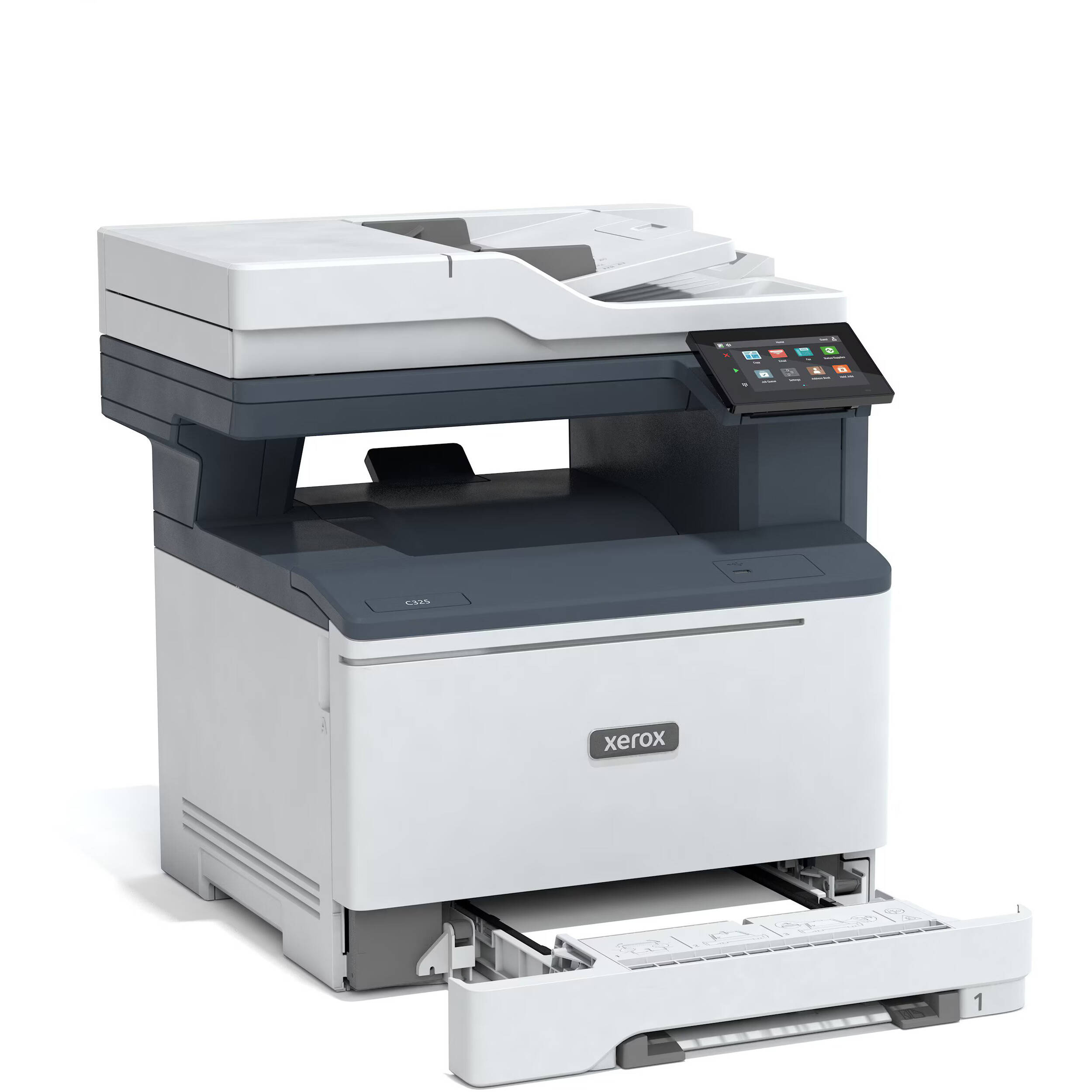 Xerox C325/DNI color multifunction printer with duplex printing and scan copy functions — view 3
