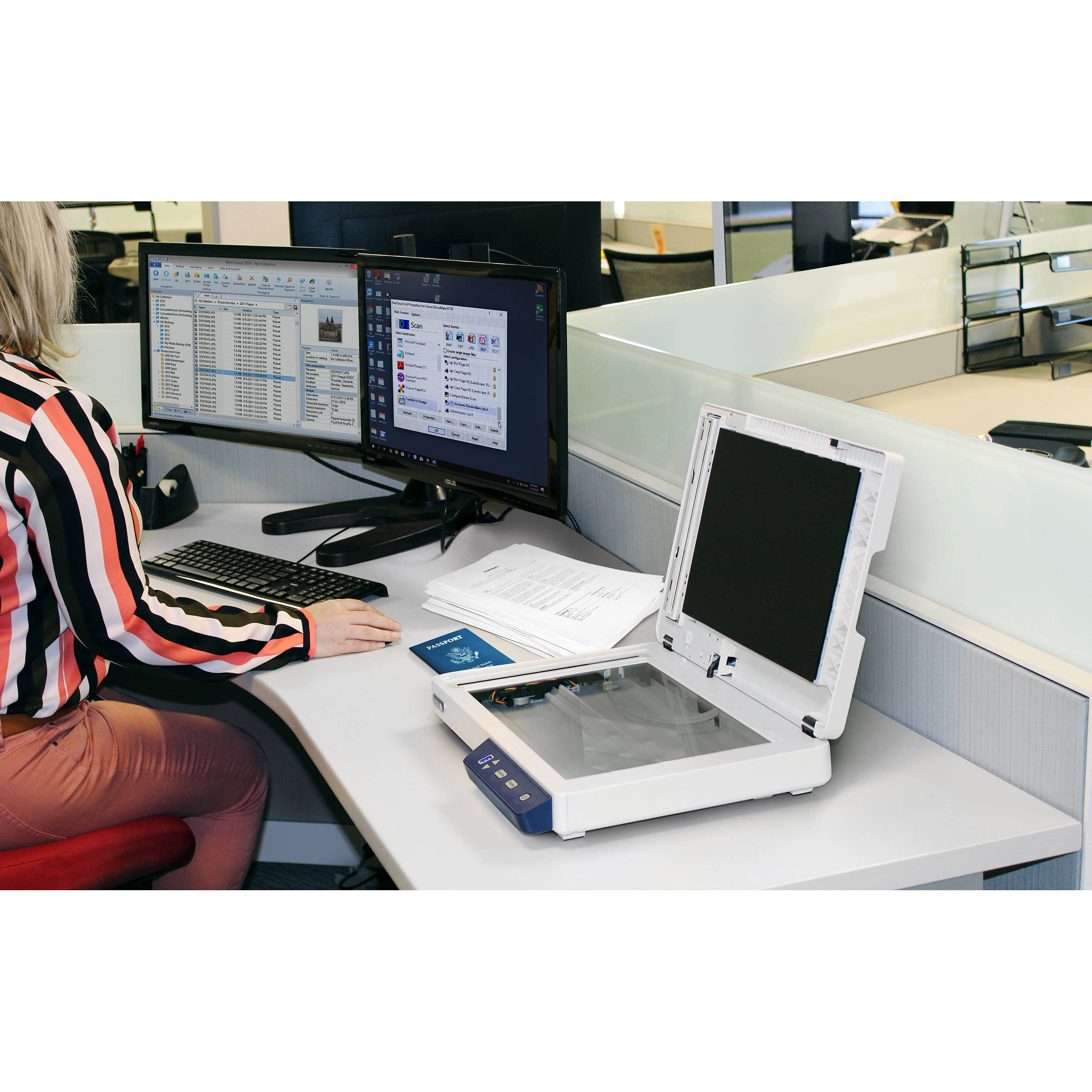 Xerox Duplex Combo Scanner Visioneer XD-COMBO flatbed duplex scanner — view 6