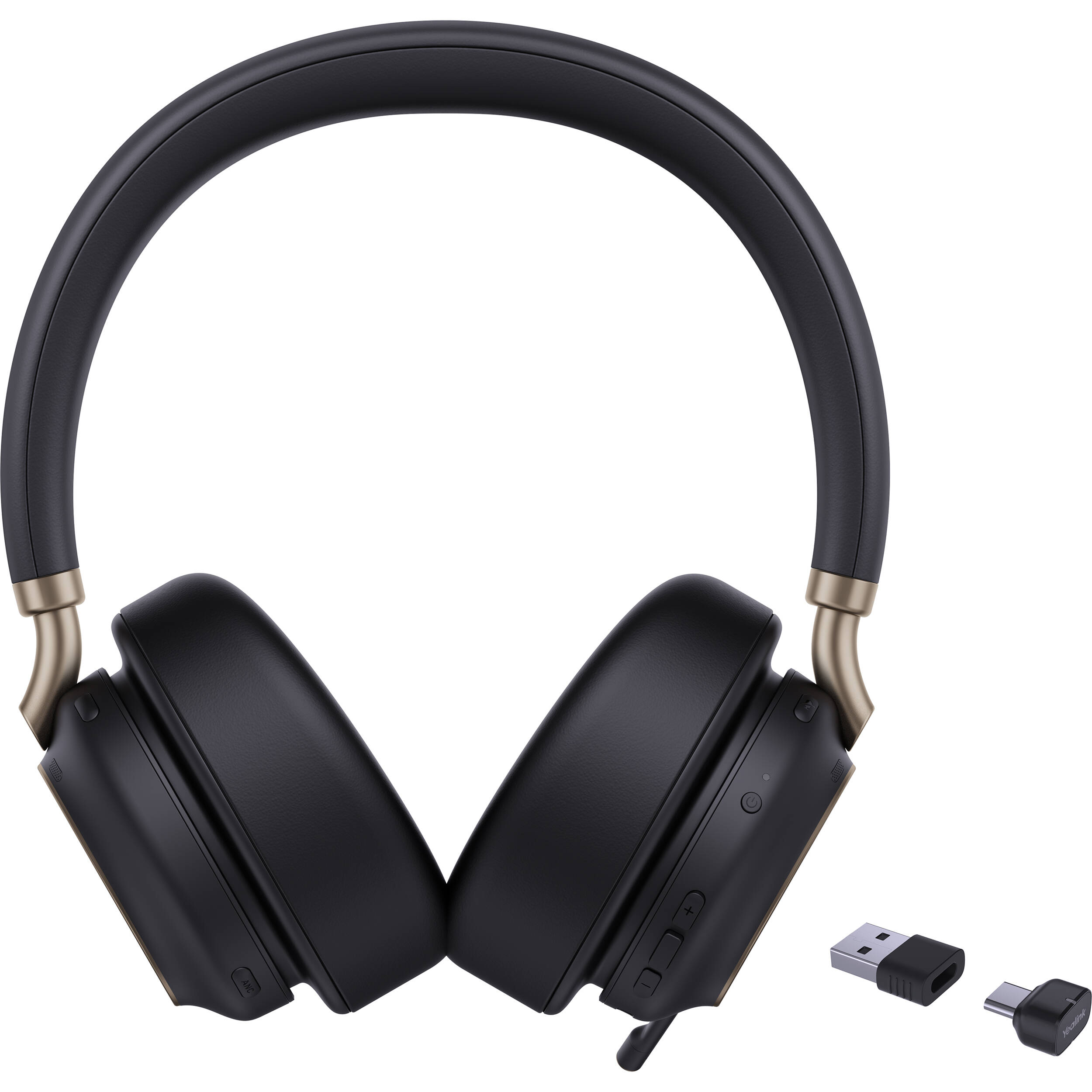 Yealink BH76 black wireless UC headset with retractable microphone and busy light — view 5
