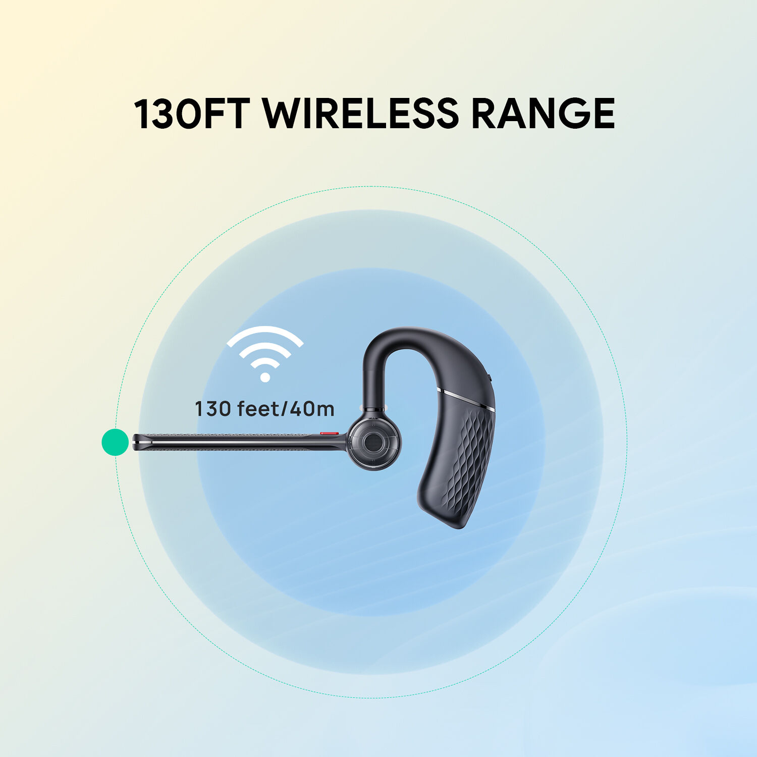 Yealink BH71 Pro USBC/A wireless mono headset with hook-on-ear design and USB-A USB-C workstation — view 4