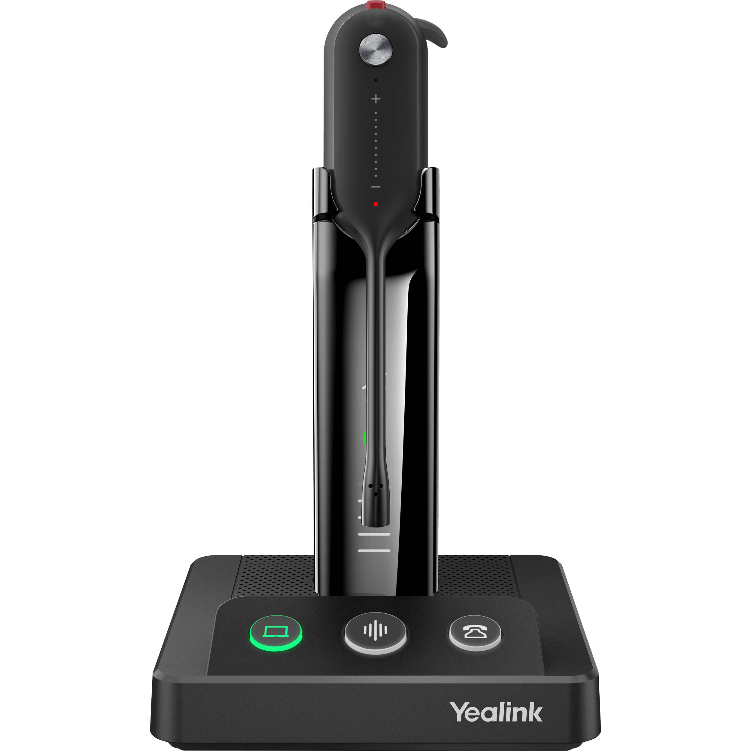 Yealink WH63 E2 UC convertible DECT wireless headset in black for UC calling — view 4