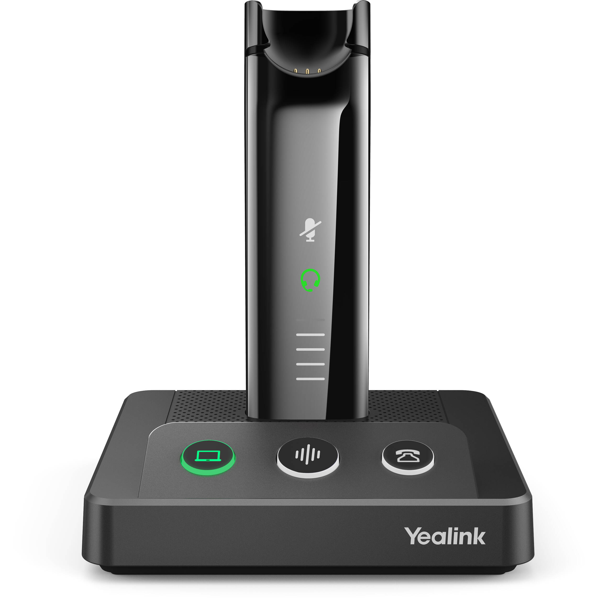 Yealink WH63 E2 UC convertible DECT wireless headset in black for UC calling — view 5