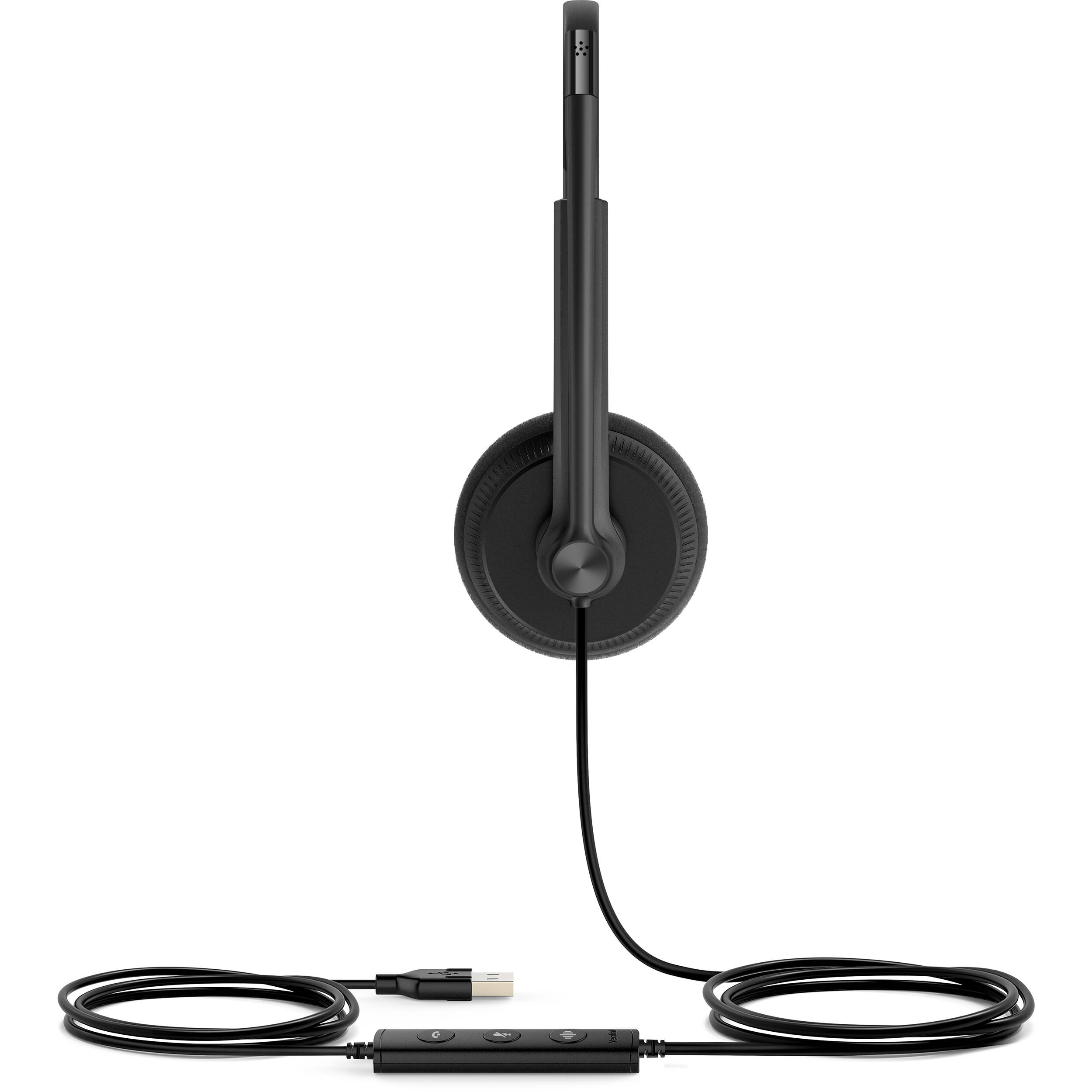 Yealink UH34 Dual Light USB wired dual-ear headset with boom microphone — view 2