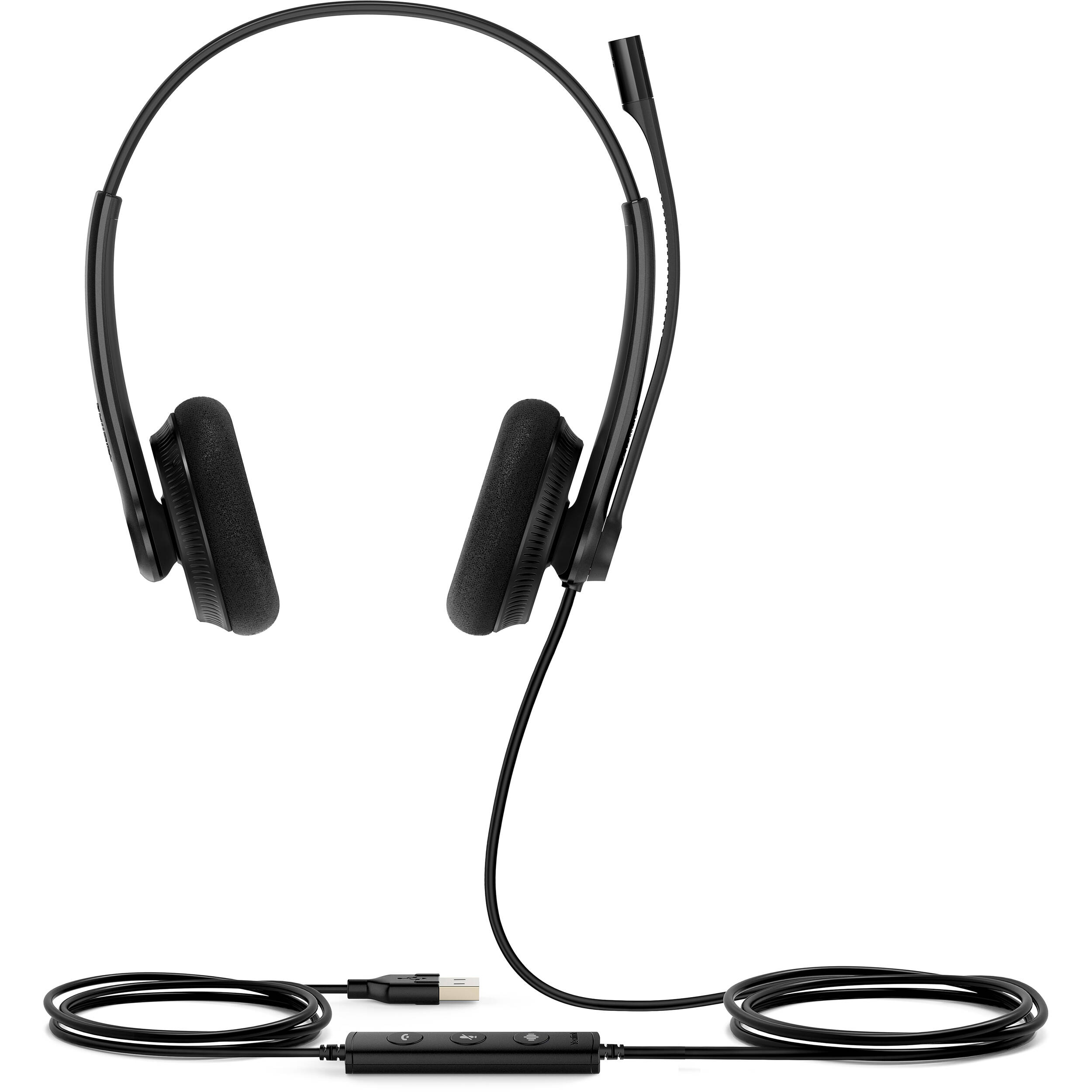 Yealink UH34 Dual Light USB wired dual-ear headset with boom microphone — view 3