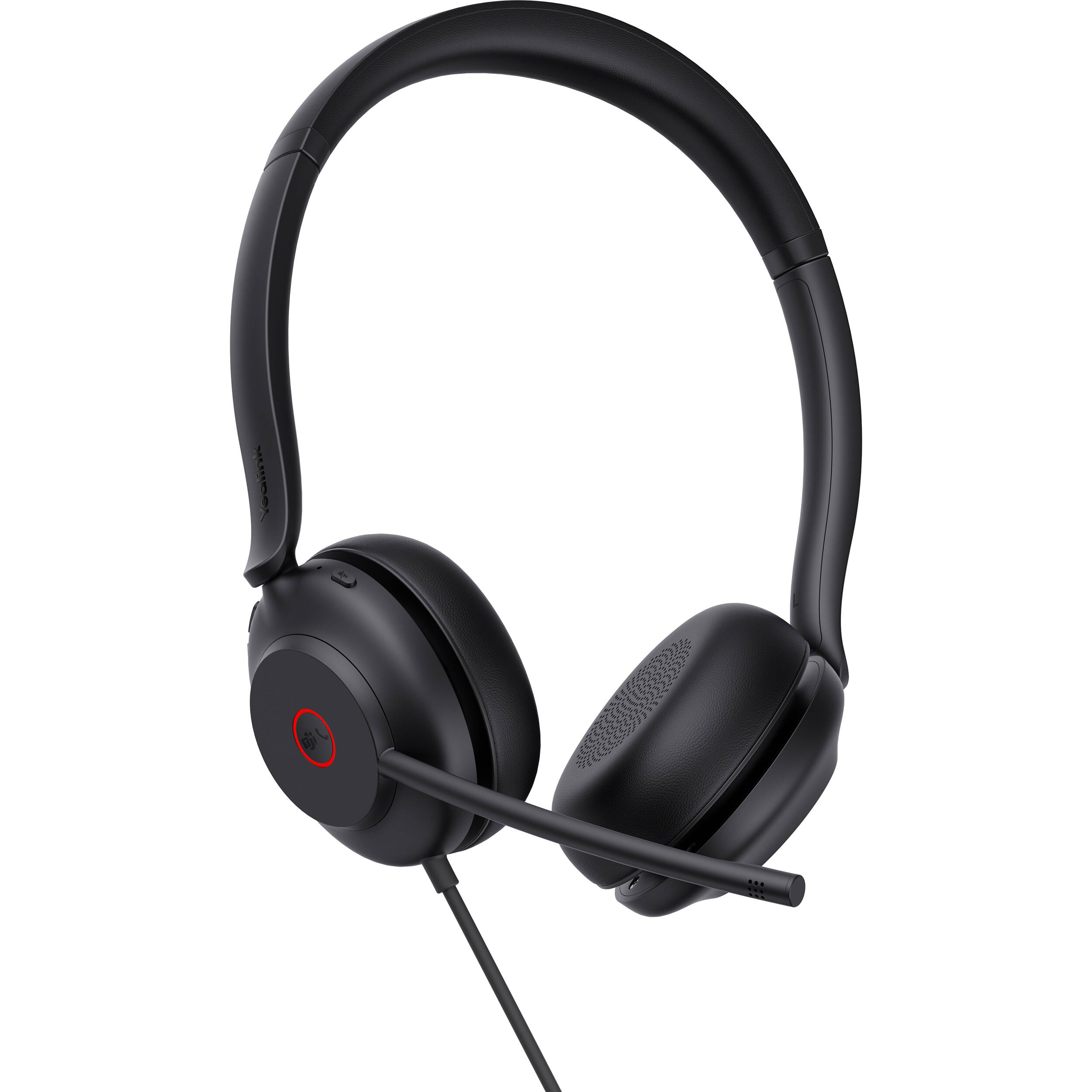 Yealink UH35 dual-sided wired USB-C headset with dual noise-canceling microphones and busylight — view 3