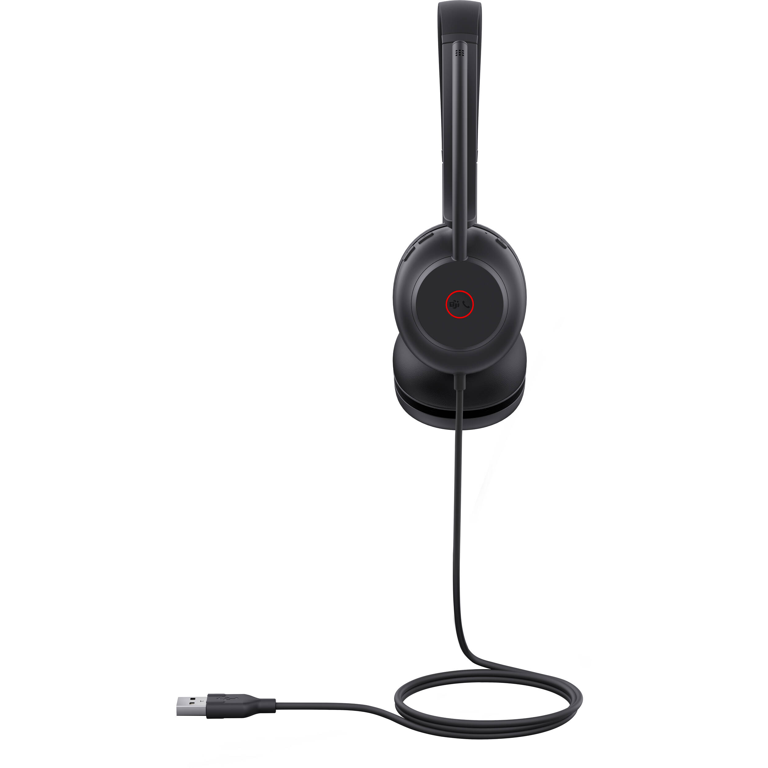Yealink UH35 dual-sided wired USB-C headset with dual noise-canceling microphones and busylight — view 5