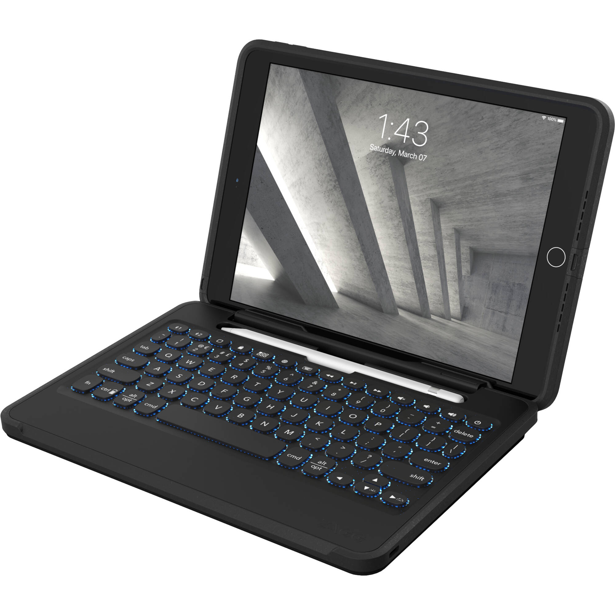 ZAGG Rugged Book detachable keyboard case for iPad Air 3 and iPad Pro 10.5 with magnetic hinge — view 2