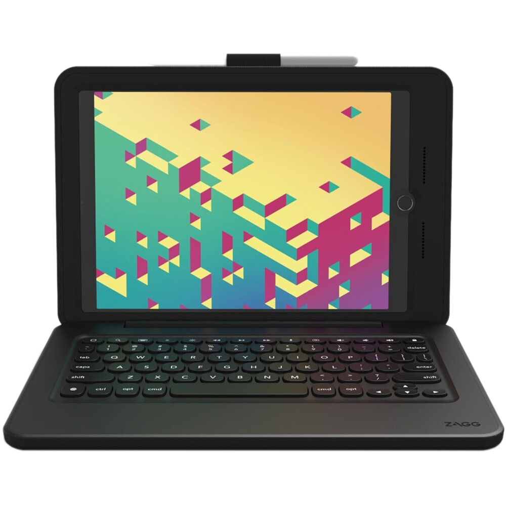 Black ZAGG Rugged Pro Connect healthcare case for Apple iPad 10.2 — view 2