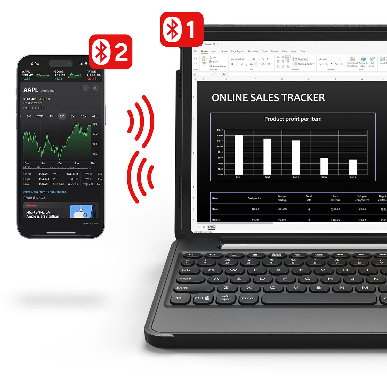 ZAGG RUGGED BOOK FOR GEN10 IPAD 10.9 10.9. THE RUGGED BOOK COMES W/A DET — view 4