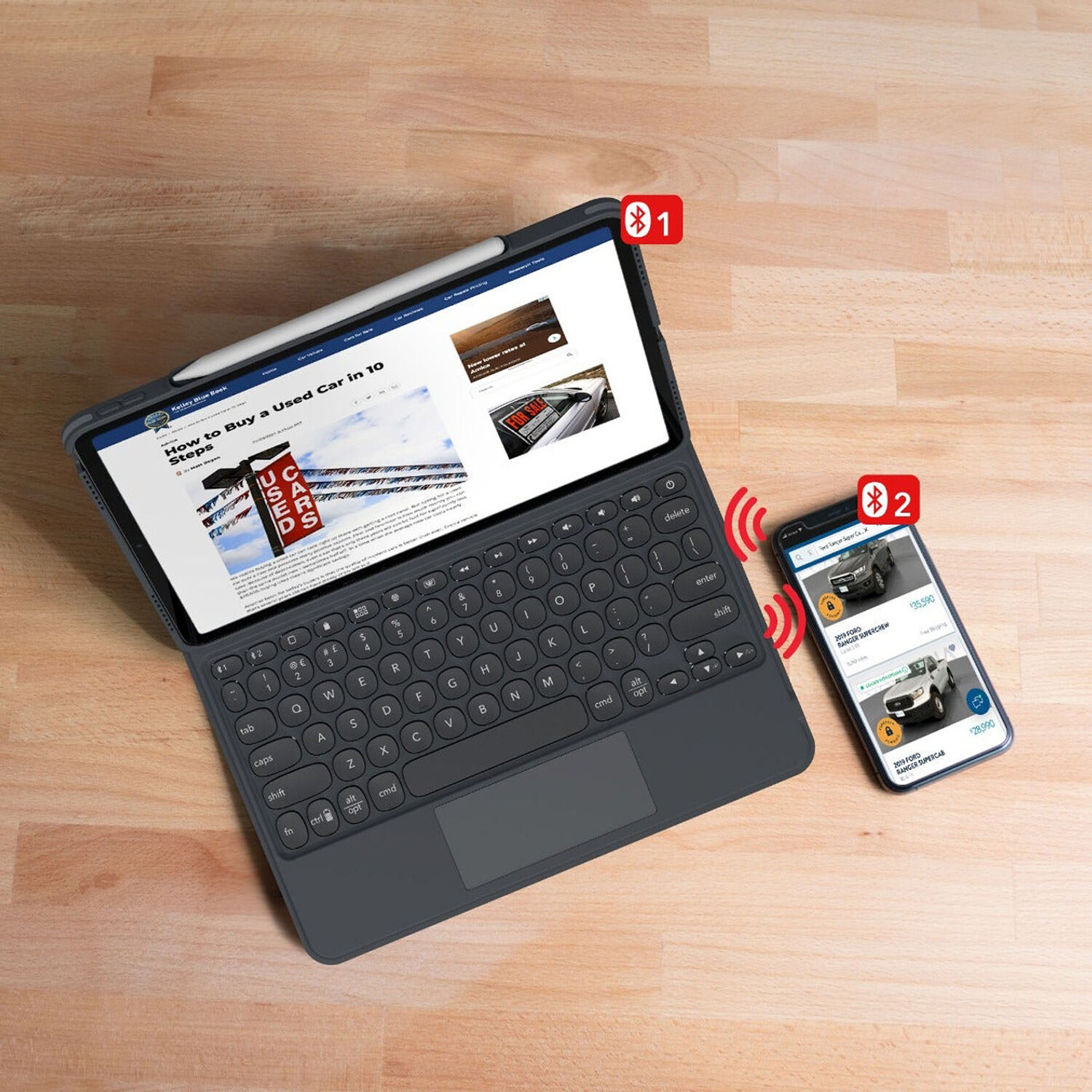 ZAGG Pro Keys with Trackpad keyboard case for iPad Pro 12.9 and iPad Air 13 — view 8