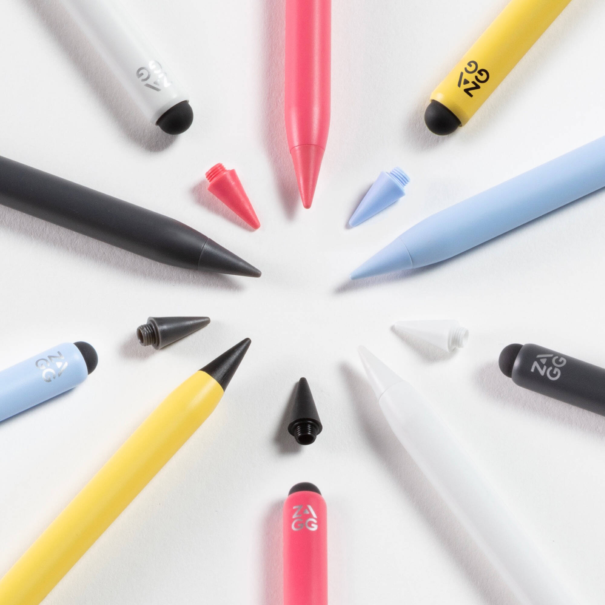 ZAGG Pro Stylus 2 Gray tablet stylus with dual-tip design for iPad note-taking — view 3