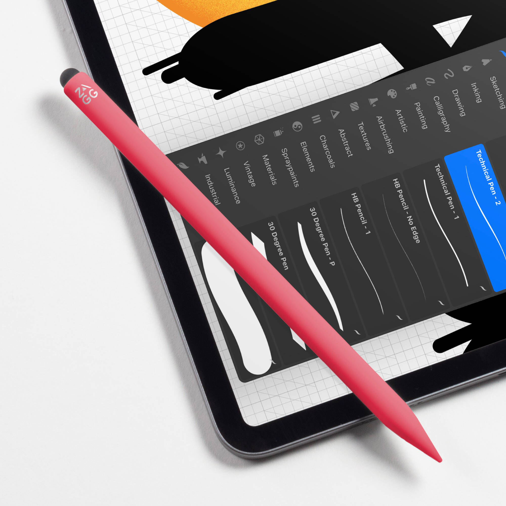 ZAGG Pro Stylus 2 Gray tablet stylus with dual-tip design for iPad note-taking — view 9