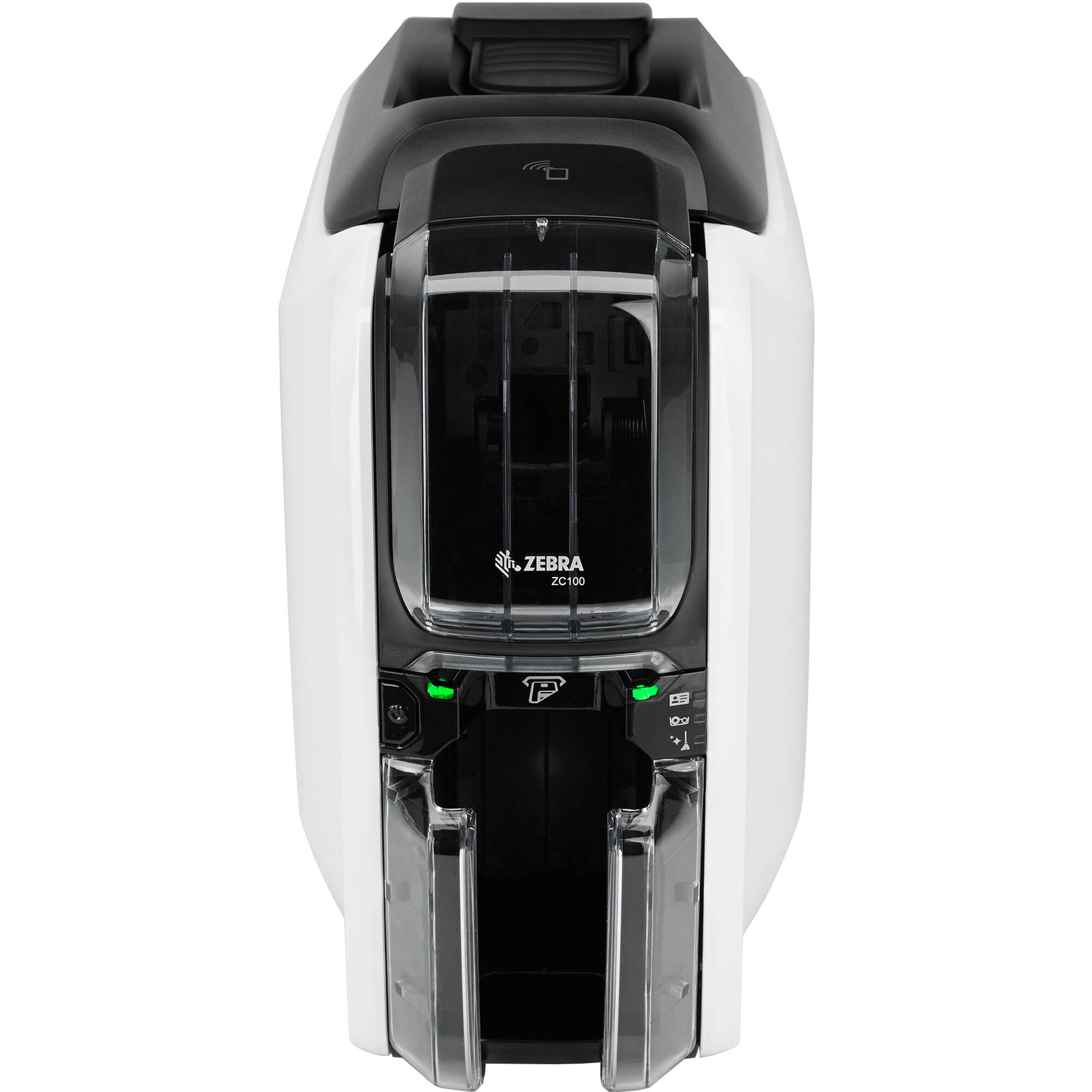 Card Printer ZC100, Single Sided, US Cord, USB Only, ISO HiCo/LoCo Mag S/W Selectable, Windows Driver — view 2