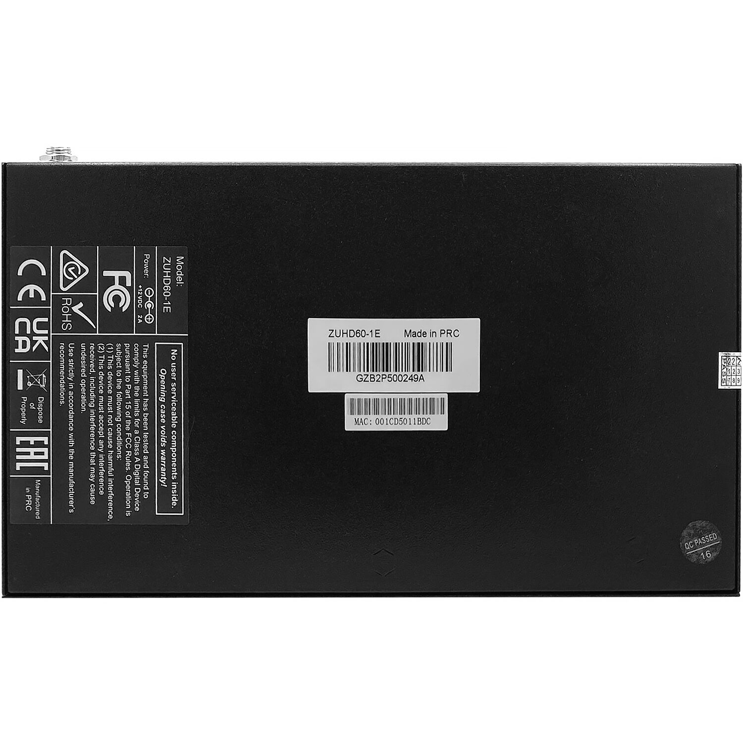 Kramer ZYPERUHD60 ZUHD60-1E encoder with HDMI loopout for single-LAN AV-over-IP video distribution — view 4