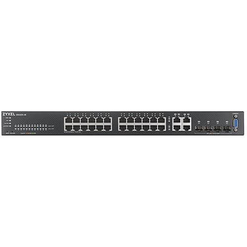 Zyxel GS2220-28 24-port Gigabit managed rack-mount switch with Nebula Pro support — view 2